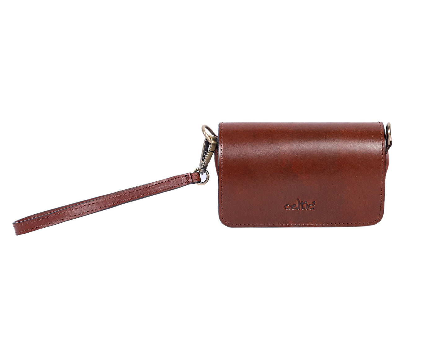 Elegance Redefined: Brown Leather Clutch - Your Timeless Fashion Accessory. - CELTICINDIA