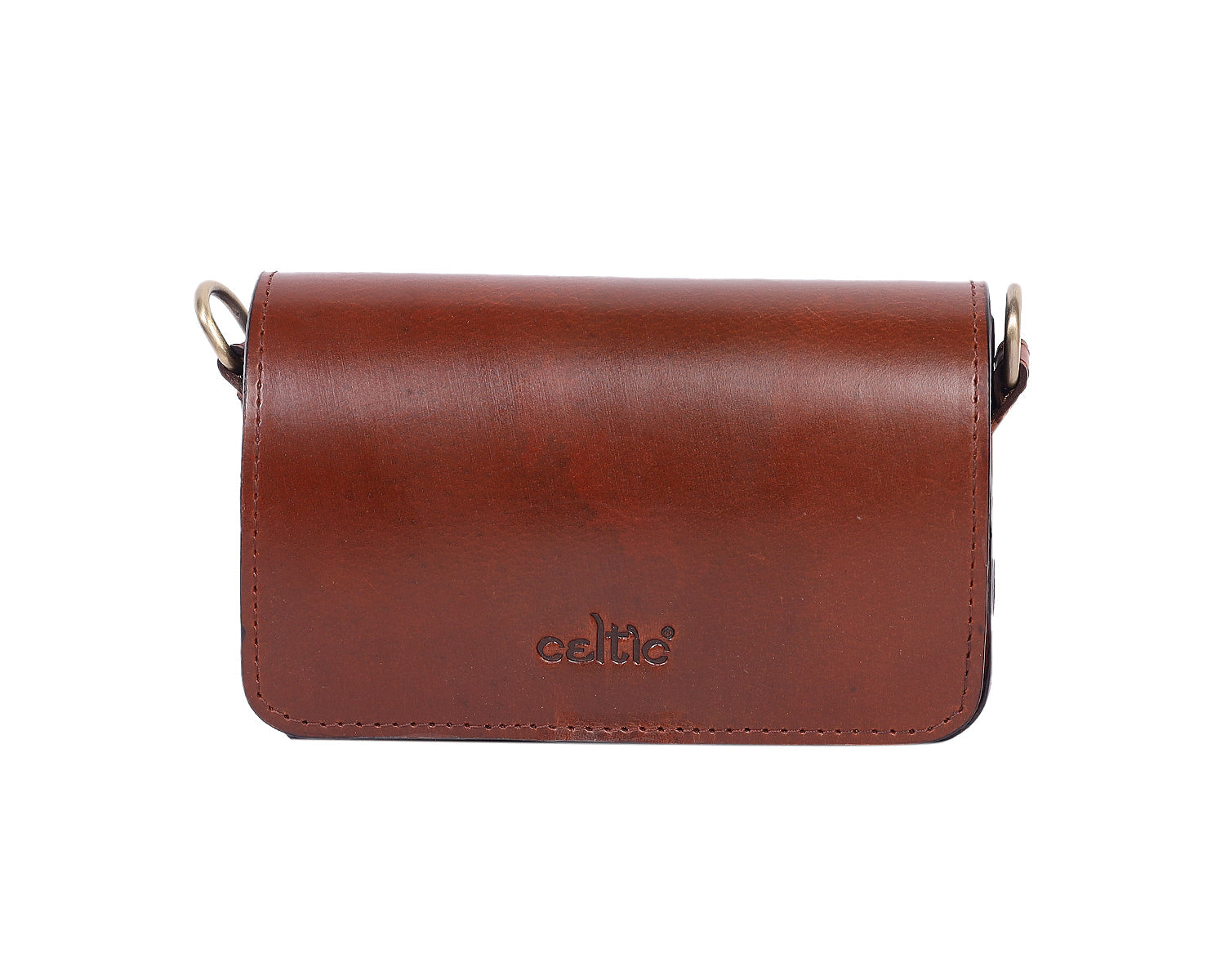 Elegance Redefined: Brown Leather Clutch - Your Timeless Fashion Accessory. - CELTICINDIA