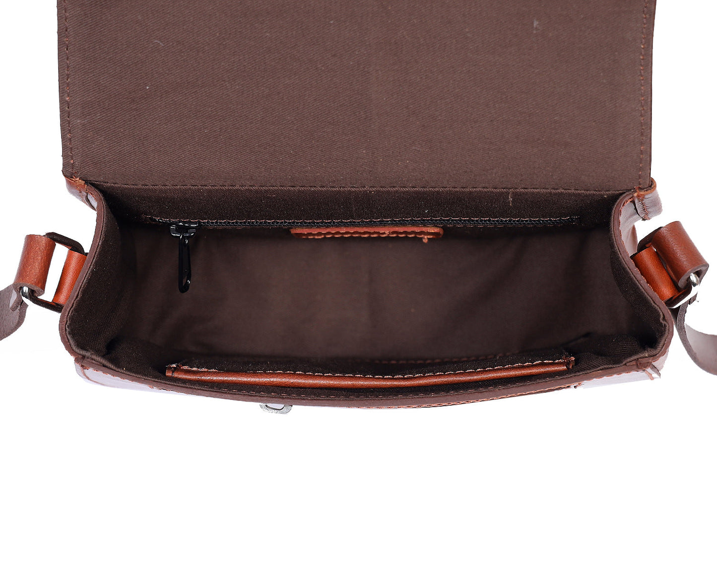 Sophisticated Style on the Go: Brown Designer Leather Sling Bag. - CELTICINDIA