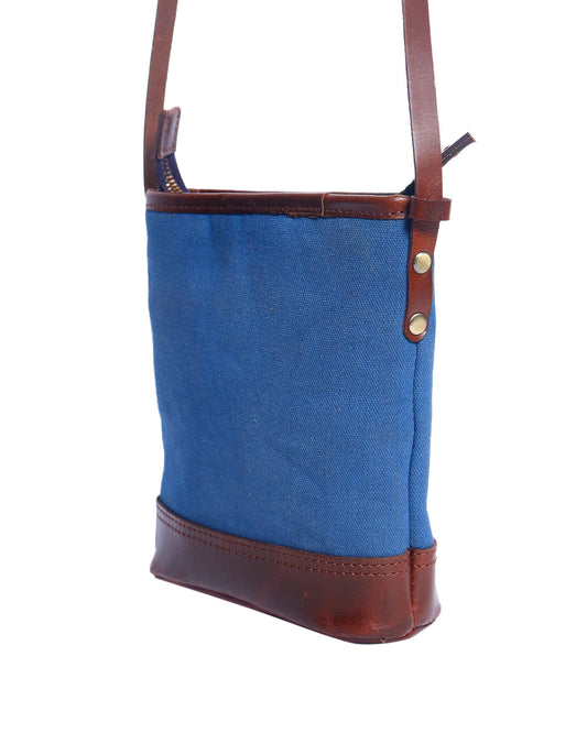 Elevate Your Style with our Canvas and Brown Leather Sling Bag. - CELTICINDIA