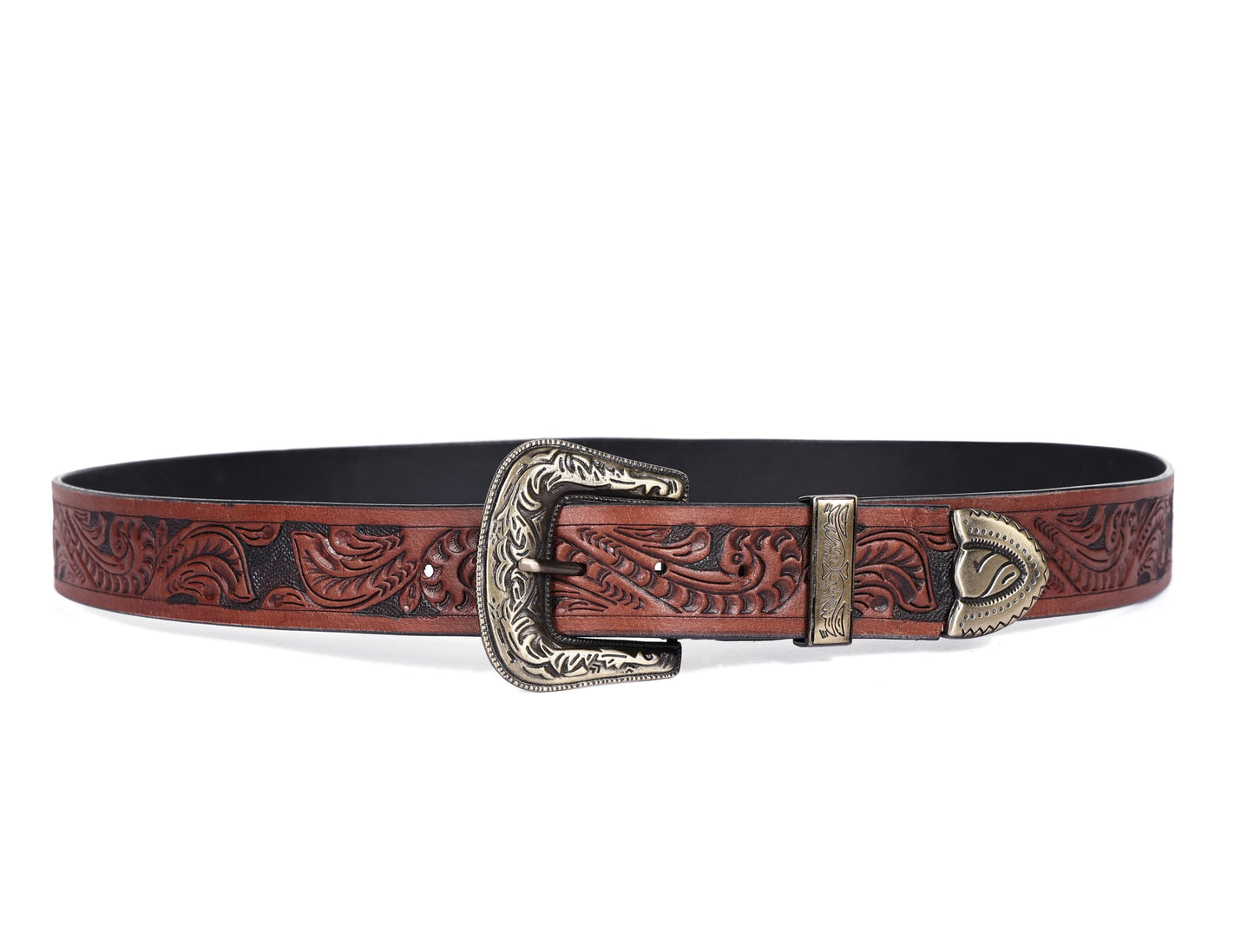 "Artisanal Mastery: Hand-Carved Leather Belts for Timeless Style" Art: LB-811