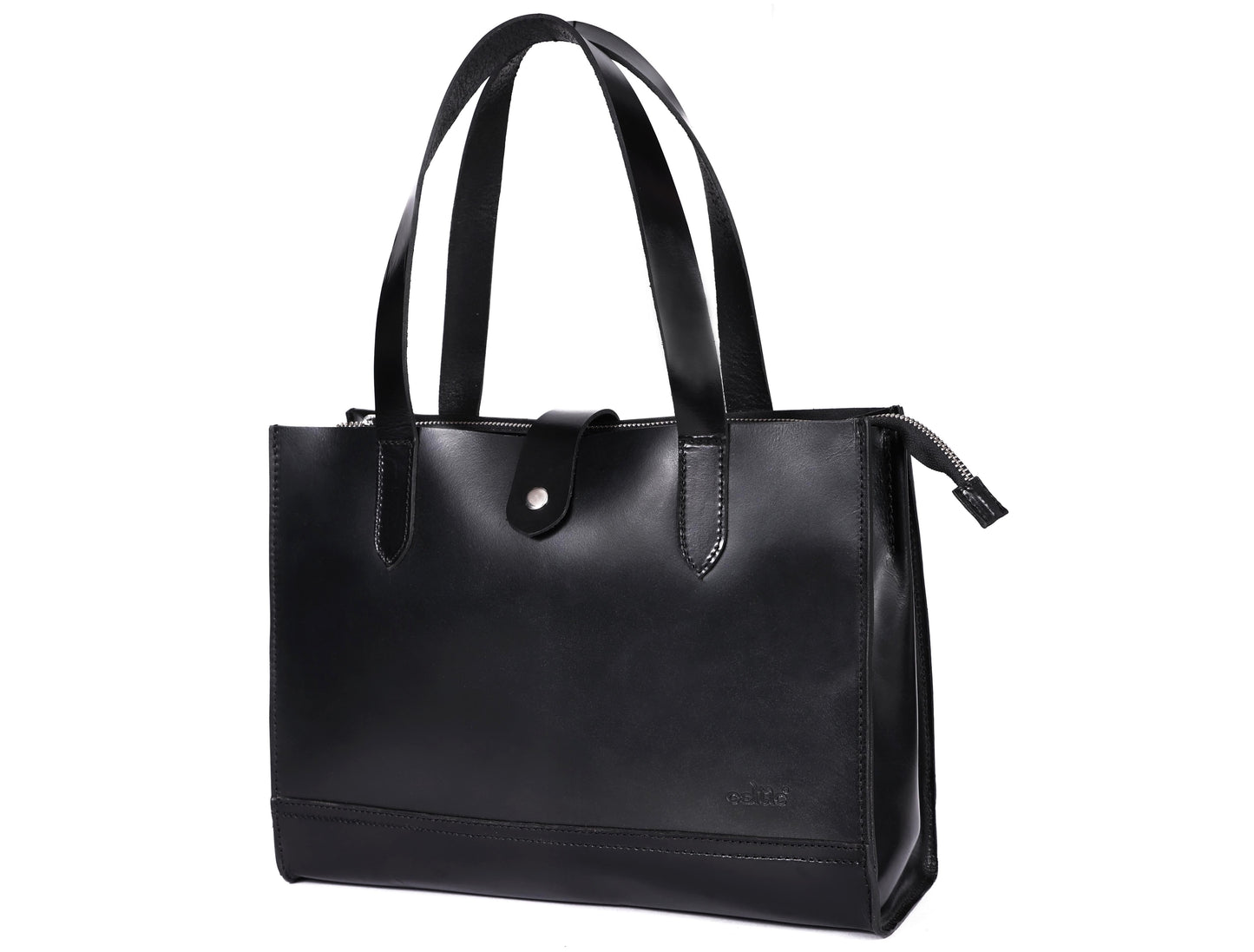 Anam Exim premium Elegant Brown Leather Tote Bag, Art: BG-1407