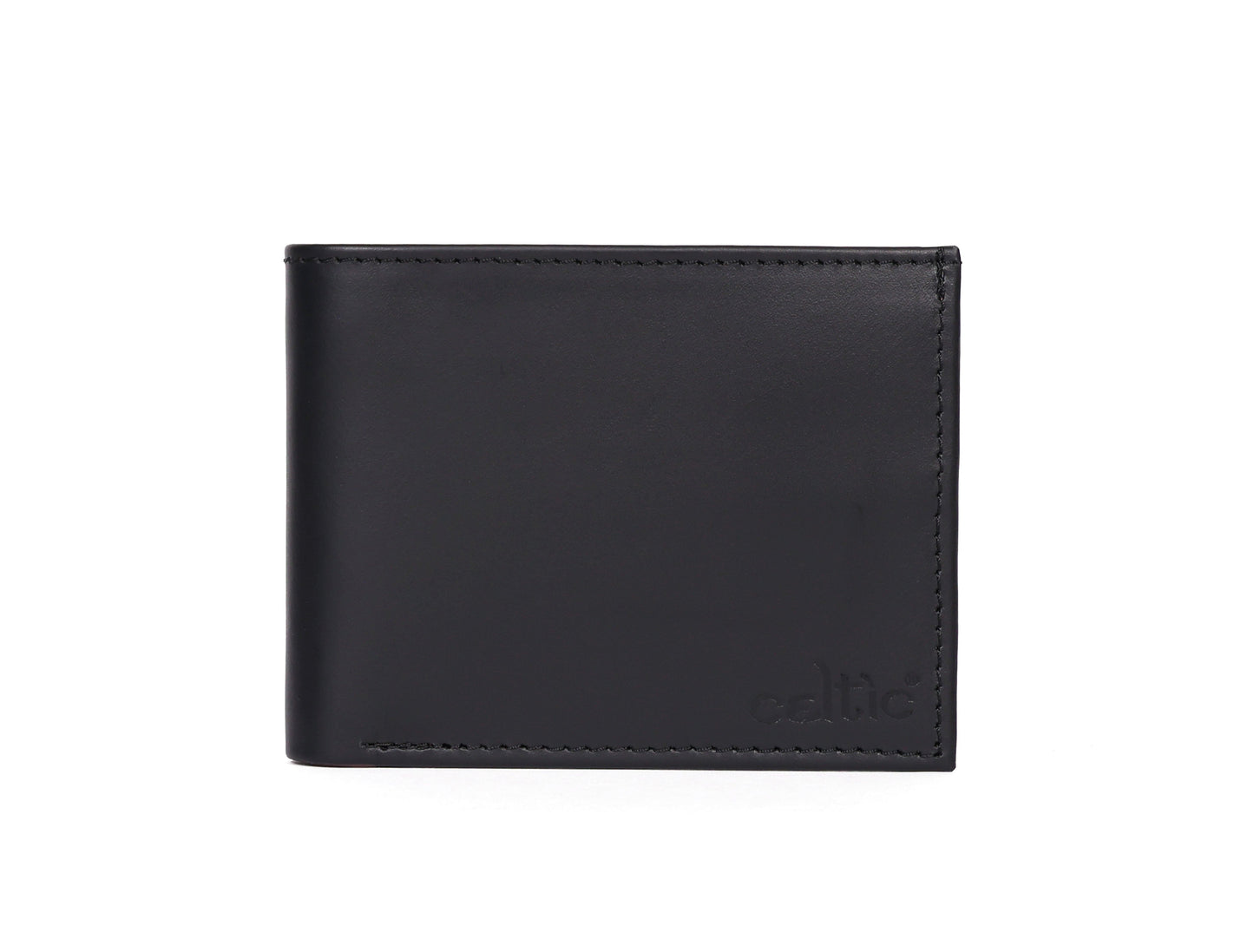 Premium Black Leather Wallet - CELTICINDIA