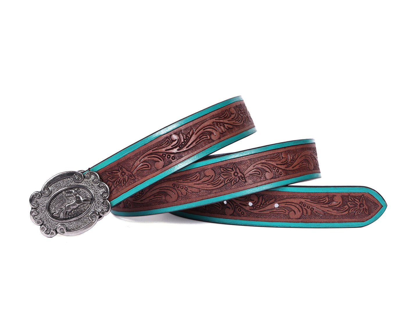 "Artisanal Flair: Hand-Carved Leather Belts Redefining Style" Art: LB-814