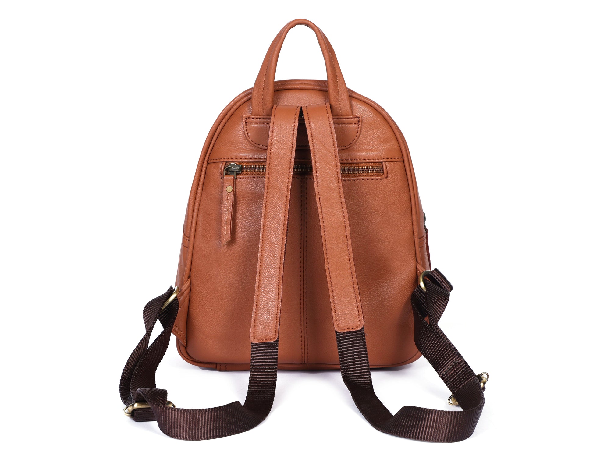 Tan NDM Leather Backpack: Elevate Your Style with Timeless Elegance. - CELTICINDIA