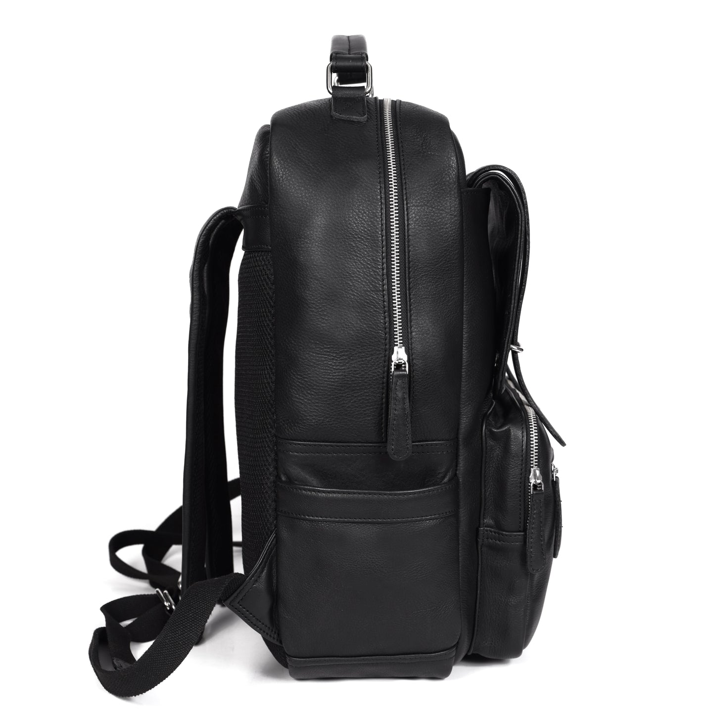 Elegant Soft Black Leather Backpack – Stylish, Versatile, and Organized  ART:- BG-1610