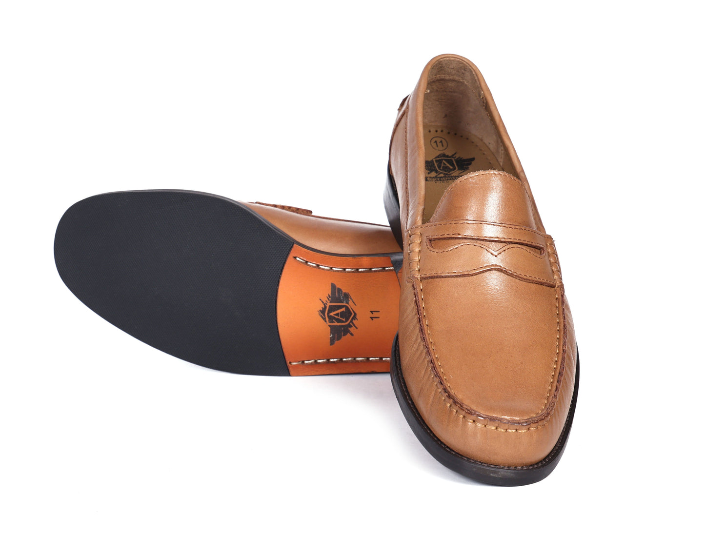 Premium Tan Leather Shoes - CELTICINDIA