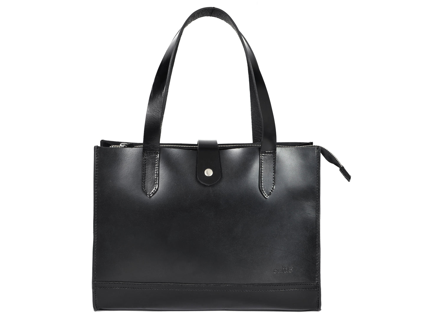 Anam Exim premium Elegant Brown Leather Tote Bag, Art: BG-1407