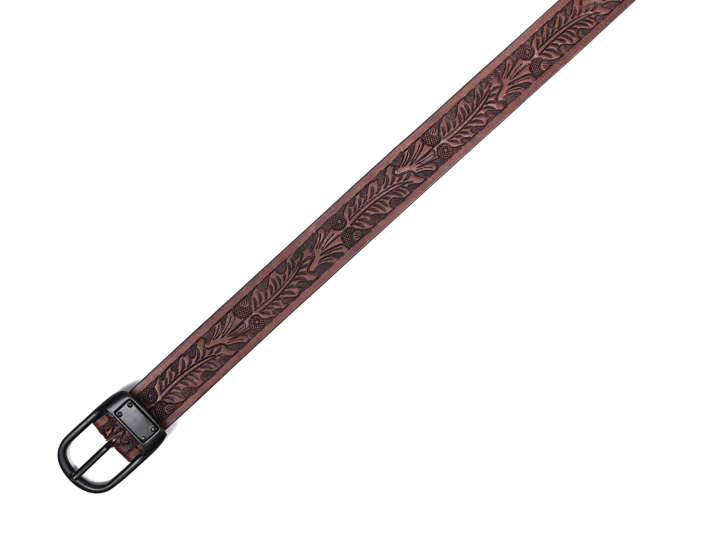 "Artisanal Elegance: Hand-Carved Leather Belts for Timeless Appeal" Art: LB-812