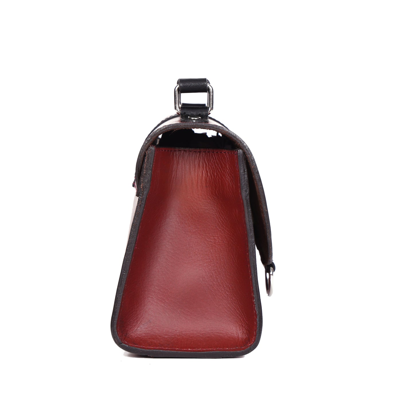 Premium Burgundy Leather Sling Bag for Stylish Everyday Use.   ART:-BG-1753