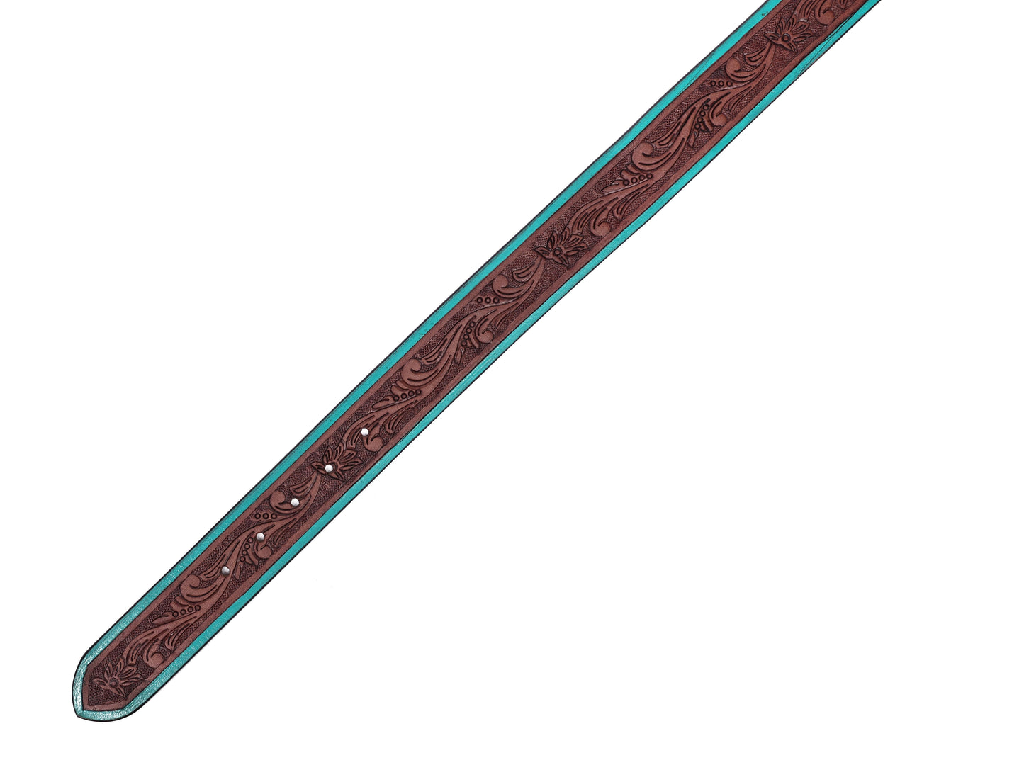 "Artisanal Flair: Hand-Carved Leather Belts Redefining Style" Art: LB-814