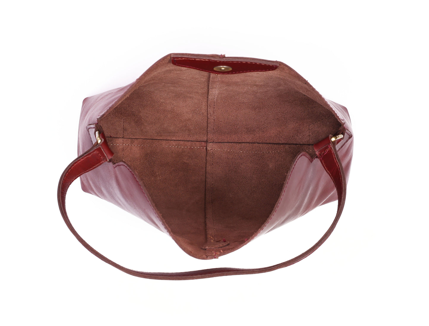 Exquisite Burgundy Leather Sling Bag - CELTICINDIA