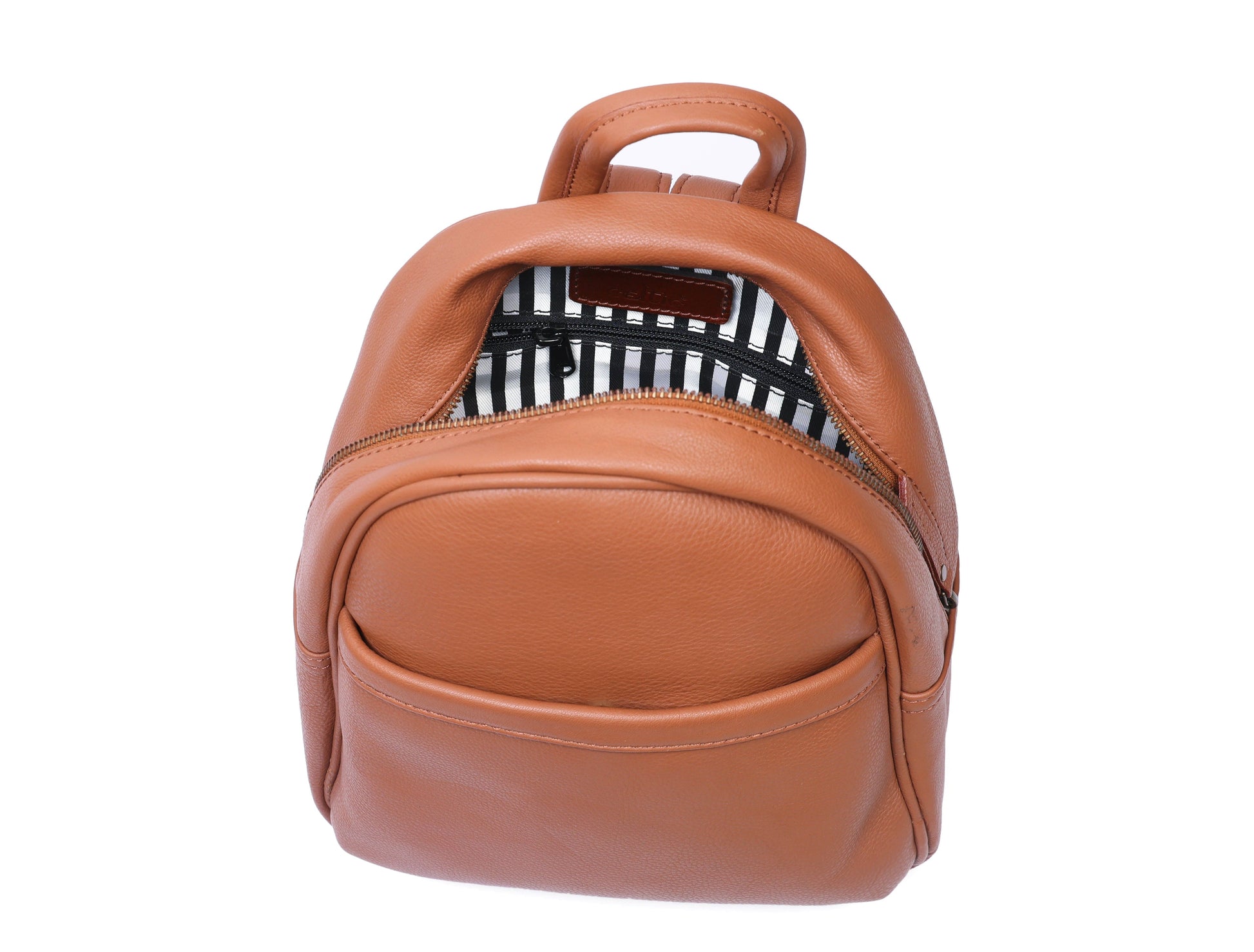 Tan NDM Leather Backpack: Elevate Your Style with Timeless Elegance. - CELTICINDIA