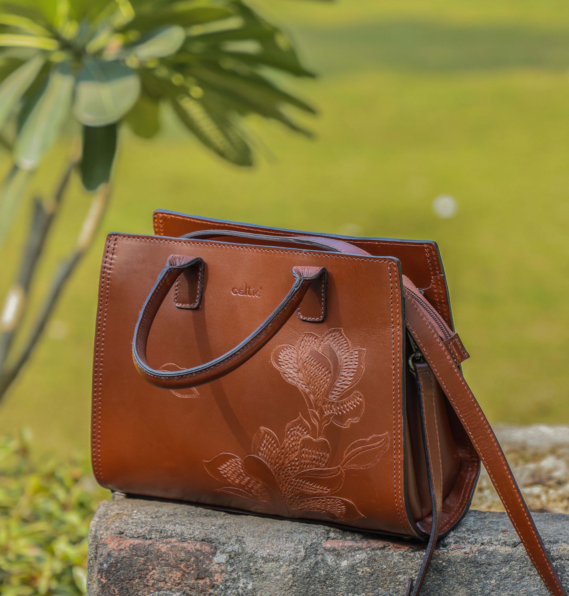 Brown Elegance: Versatile Tote Bag with Sling for Stylish Convenience - CELTICINDIA