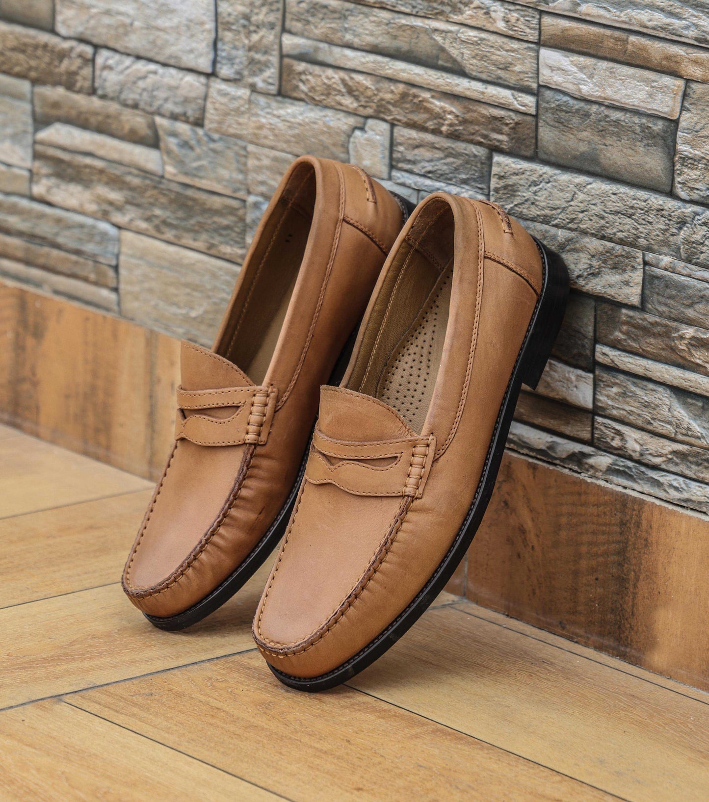 Premium Tan Leather Shoes - CELTICINDIA