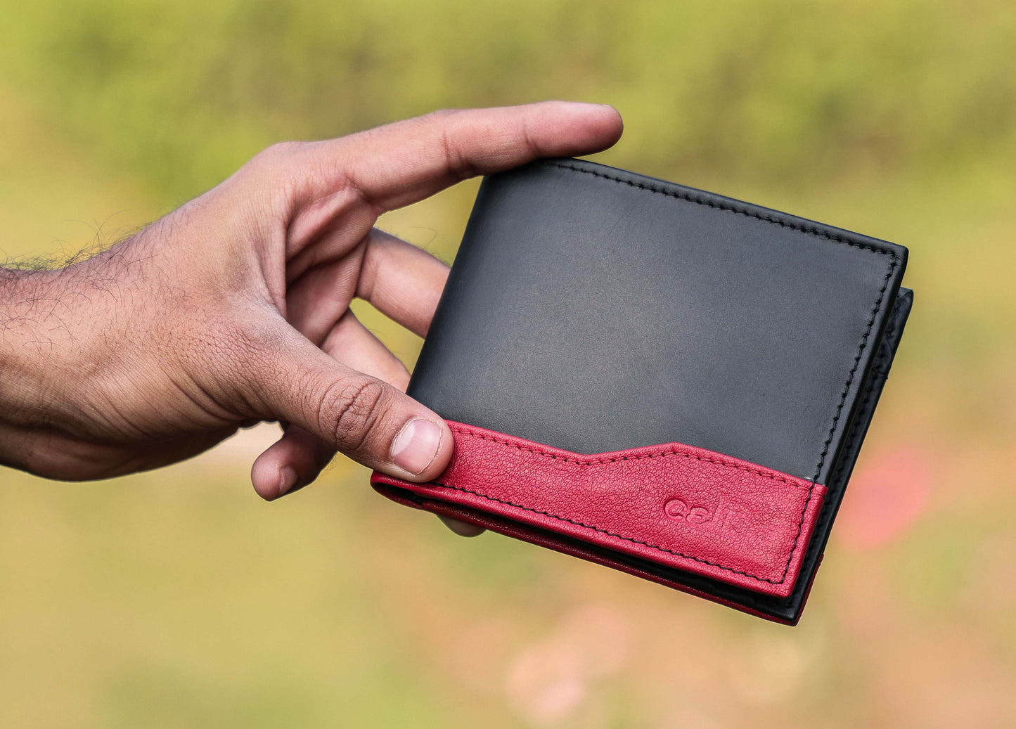 Designer Black Leather Wallet. - CELTICINDIA