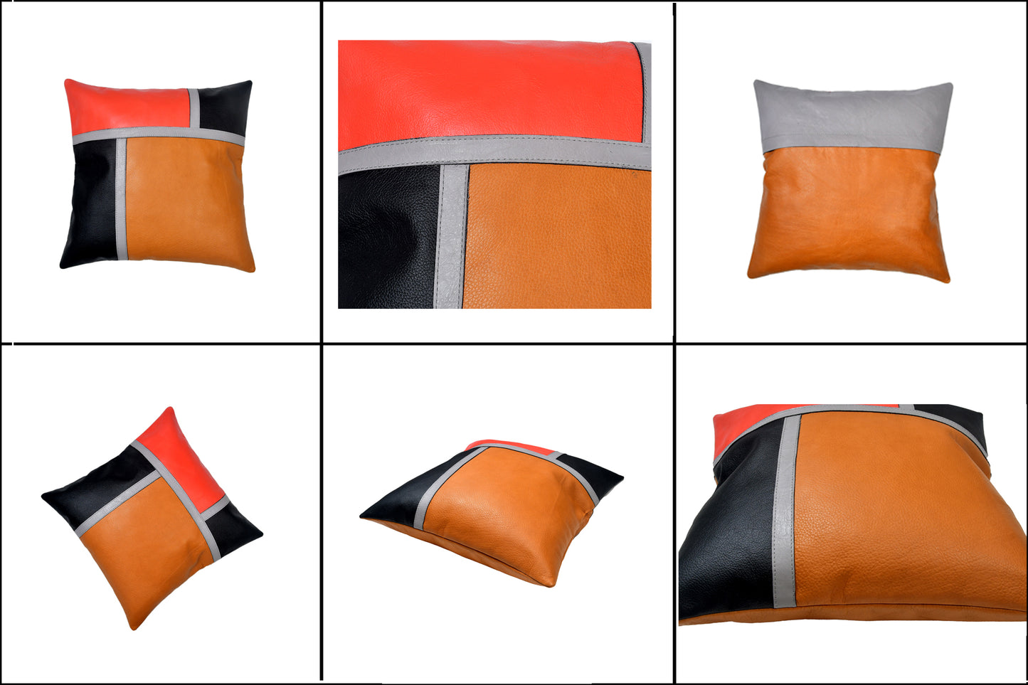 Premium Quality Leather Cushion Cover - Luxurious, Durable, and Stylish.(Art-CC-12)