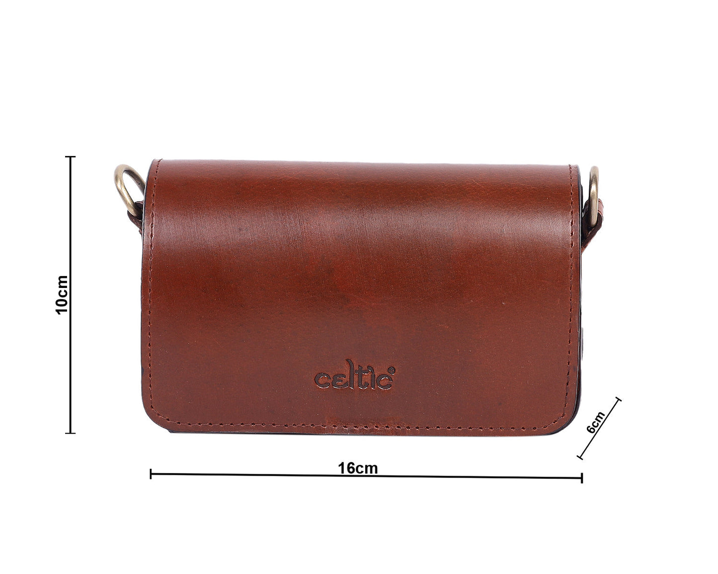 Elegance Redefined: Brown Leather Clutch - Your Timeless Fashion Accessory. - CELTICINDIA