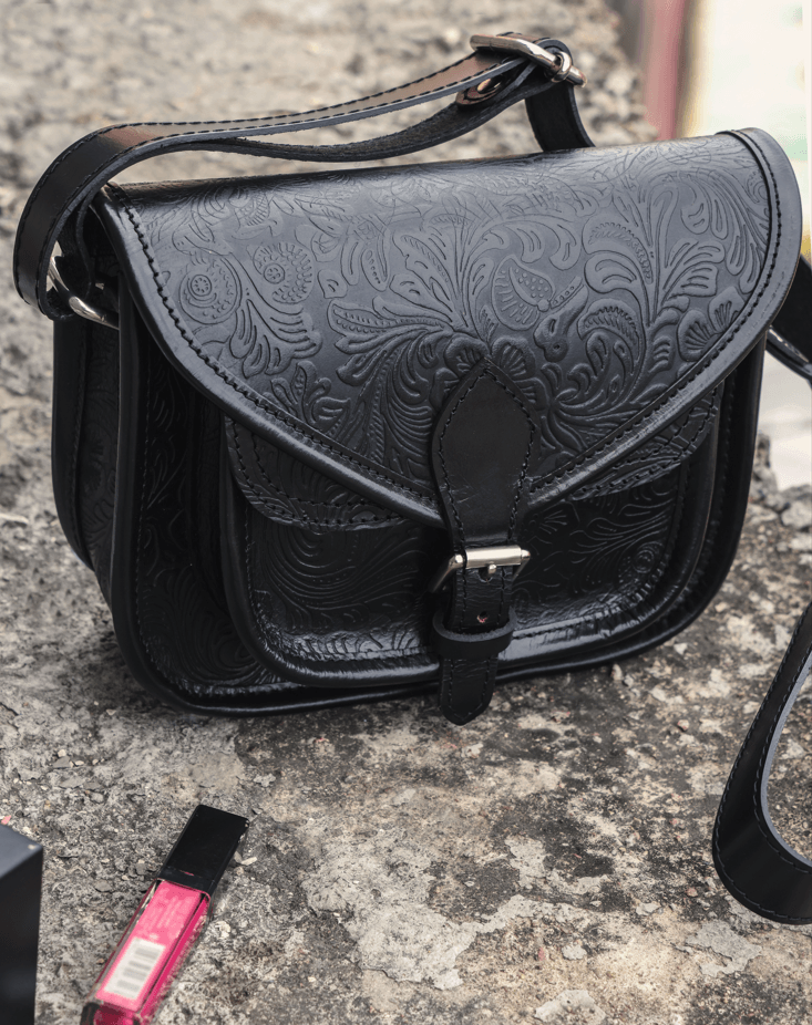 Celtic Embossing Leather Bag. - CELTICINDIA