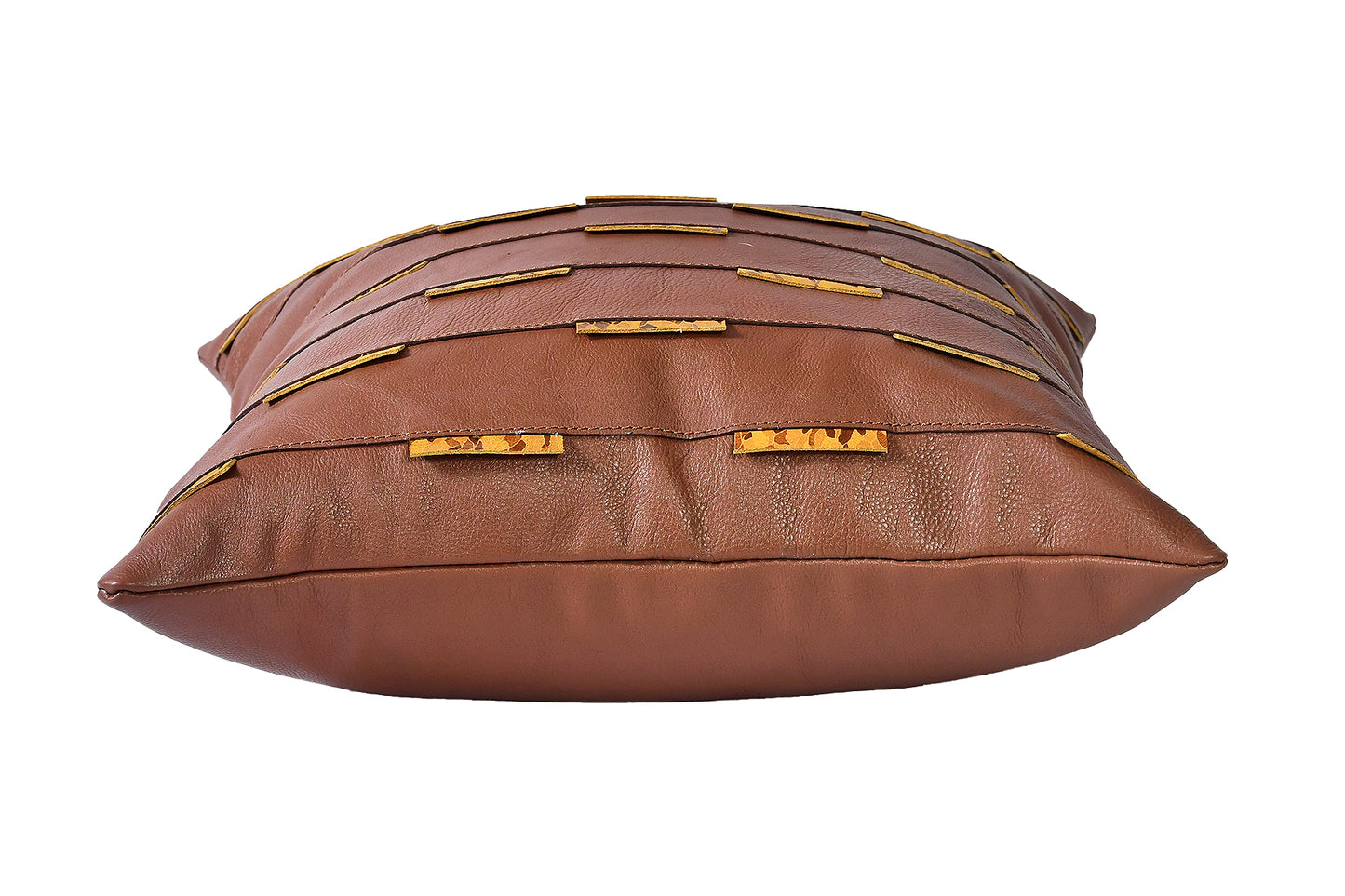 "Premium Leather Cushion Cover - Luxurious, Durable, and Stylish Home Decor".(Art-CC-03)