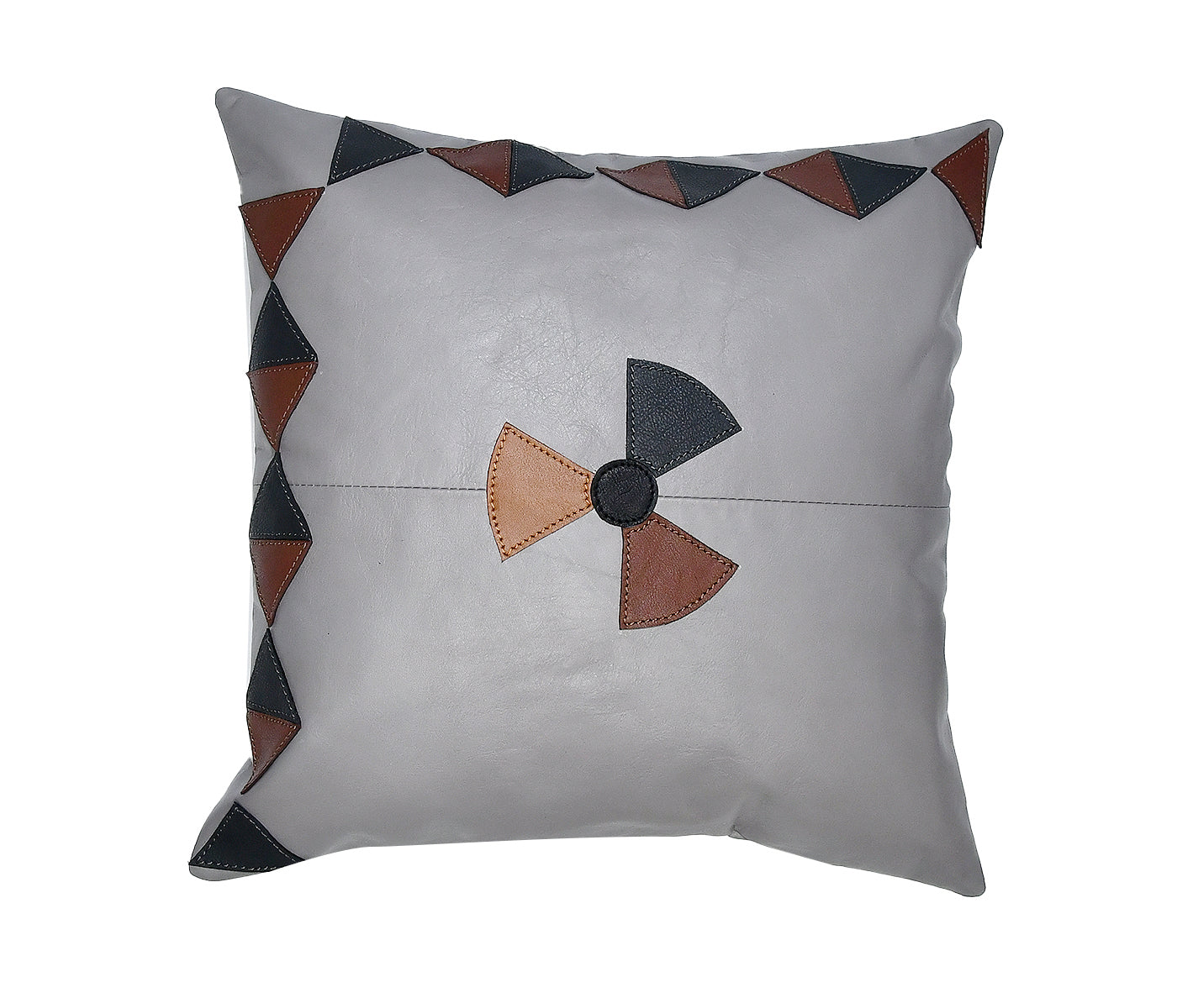 Premium Genuine Leather Cushion Cover with Comfort Padding.(Art-CC-05)