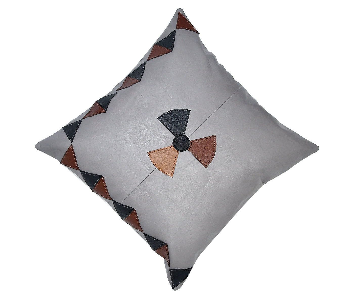 Premium Genuine Leather Cushion Cover with Comfort Padding.(Art-CC-05)