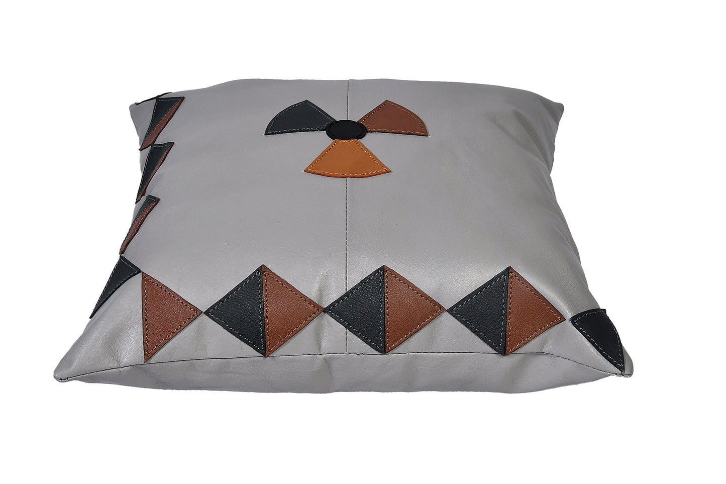 Premium Genuine Leather Cushion Cover with Comfort Padding.(Art-CC-05)