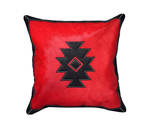 "Premium Hair-on-Leather and Comfort Cushion Covers for Luxurious Home Decor".(Art-CC-06)