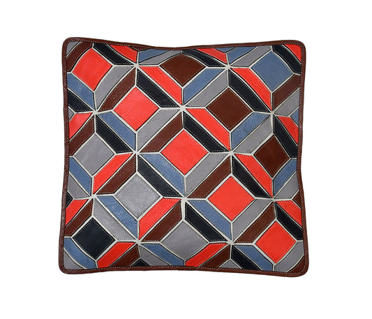 Premium Designer Soft Leather Cushion Cover - Luxury Decor for Home & Office.(Art-CC-07)