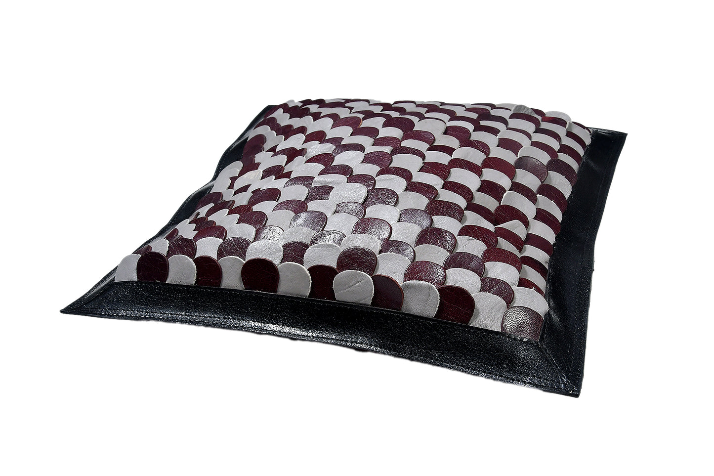 Premium Leather Cushion Cover - Luxurious, Durable, and Stylish Decor.(Art-CC-09)