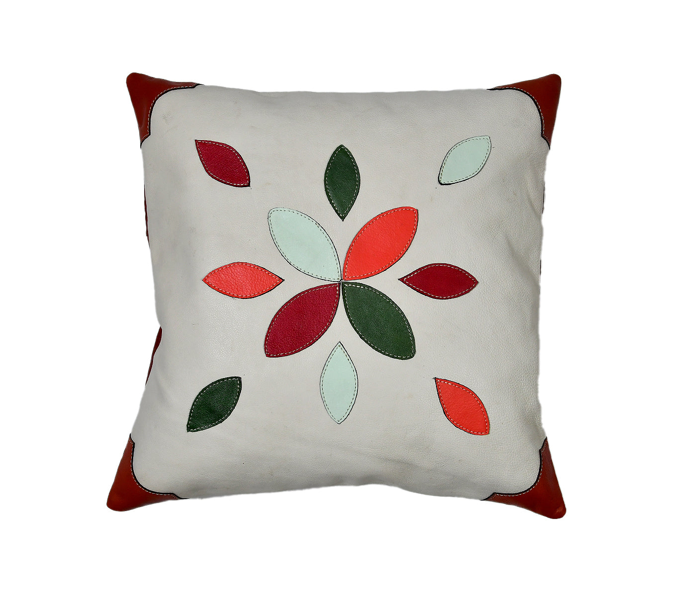 Premium Quality Leather Cushion Cover - Elegant & Durable Home Décor.(Art-CC-14)