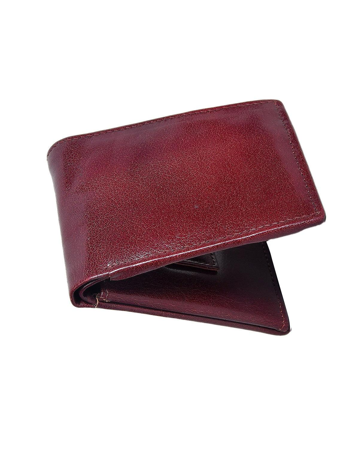 Celtic Burgundy Color Pure Leather Wallet For Men - CELTICINDIA