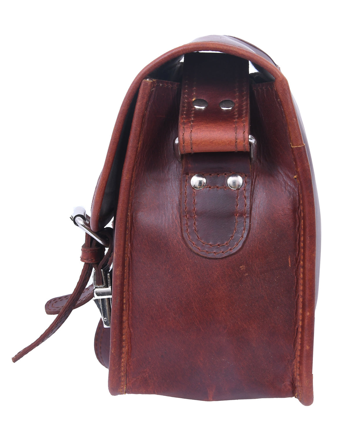 Timeless Elegance: Brown Leather Messenger Bag. - CELTICINDIA