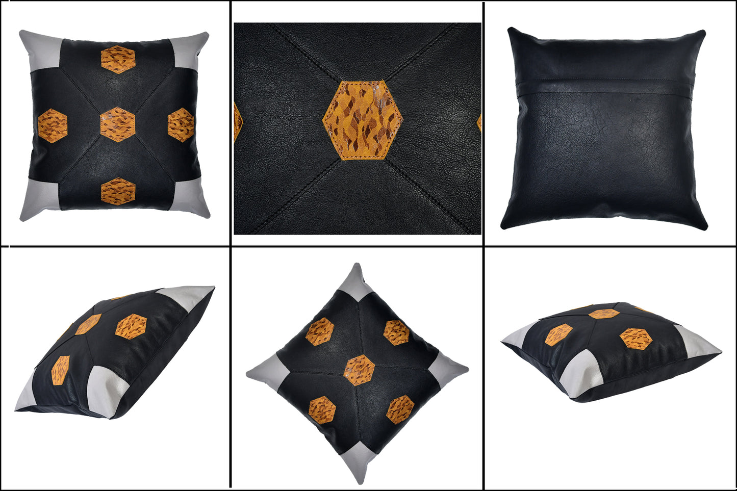 Premium Stylish Leather Cushion Cover - Luxurious Home Decor.(Art--CC-04)