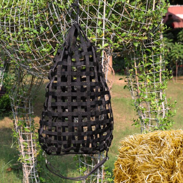 Durable Feeder Hay Net - Slow Feed Design for Horses, Goats & Livestock | Easy to Hang & Fill. (Art-HN-14)