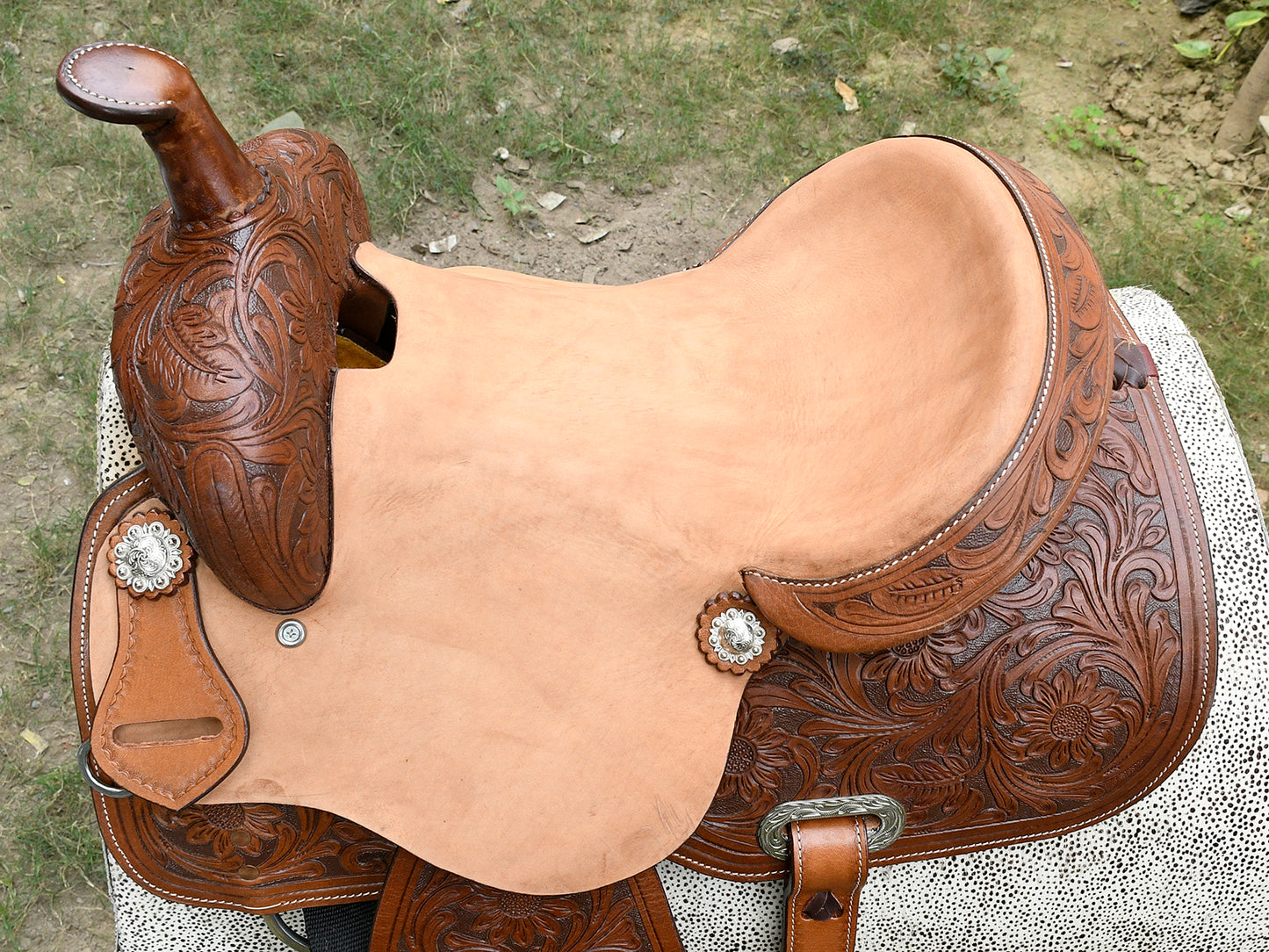 Premium Leather Harness Saddle – Durable, Comfortable, and Secure for All Riders. ( Art-WSD-03)