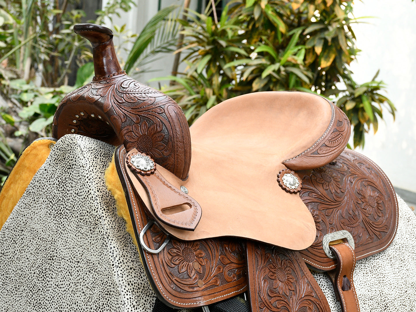 Premium Leather Harness Saddle – Durable, Comfortable, and Secure for All Riders. ( Art-WSD-03)