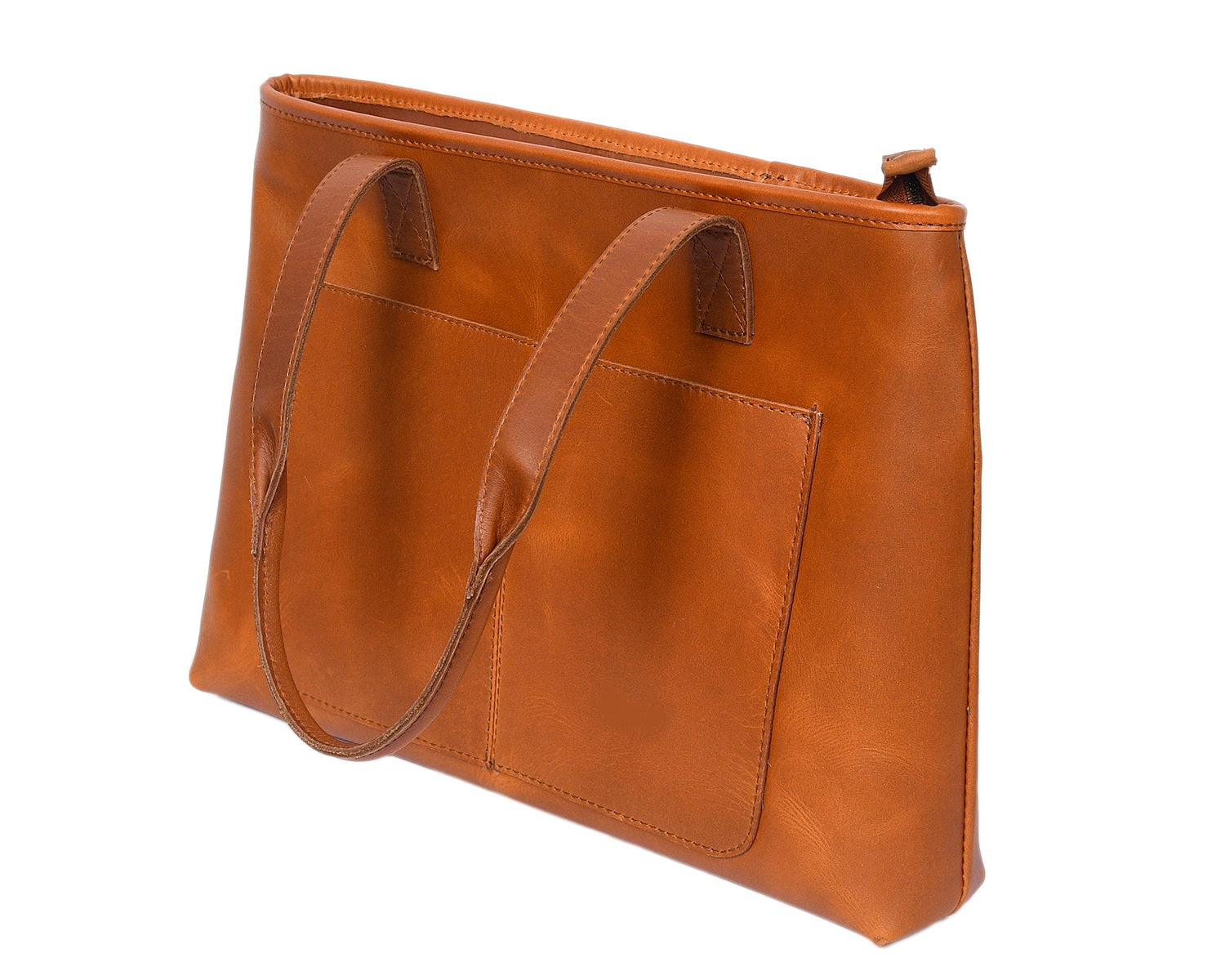 Elevate your style with our exquisite Tan Leather Tote Bag. - CELTICINDIA