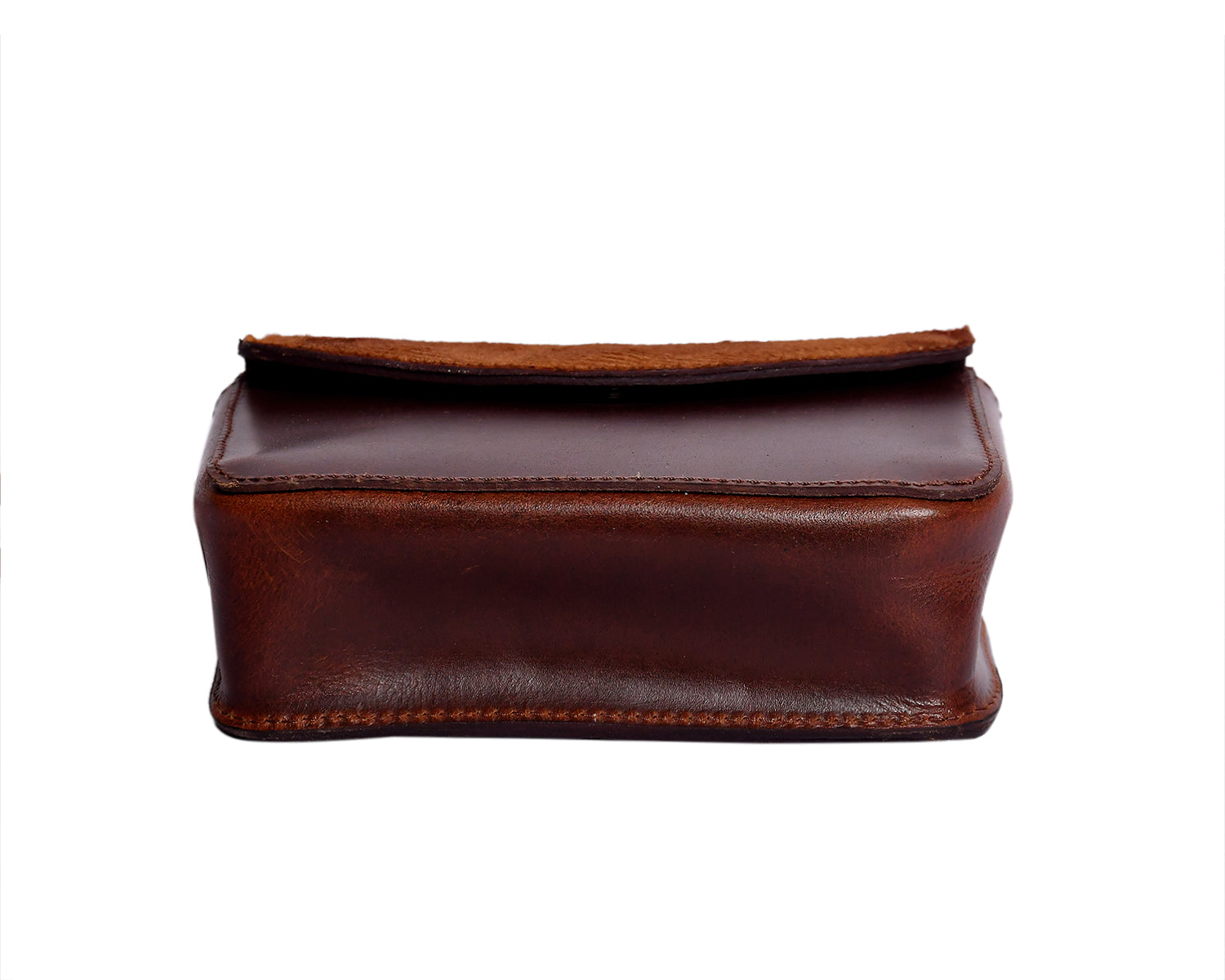 Elevate Your Style with our Brown Leather Sling Bag with Hair-On Detailing. - CELTICINDIA