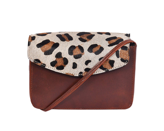 Luxurious Sling Bag with Printed Hair on Leather - Elevate Your Style. - CELTICINDIA