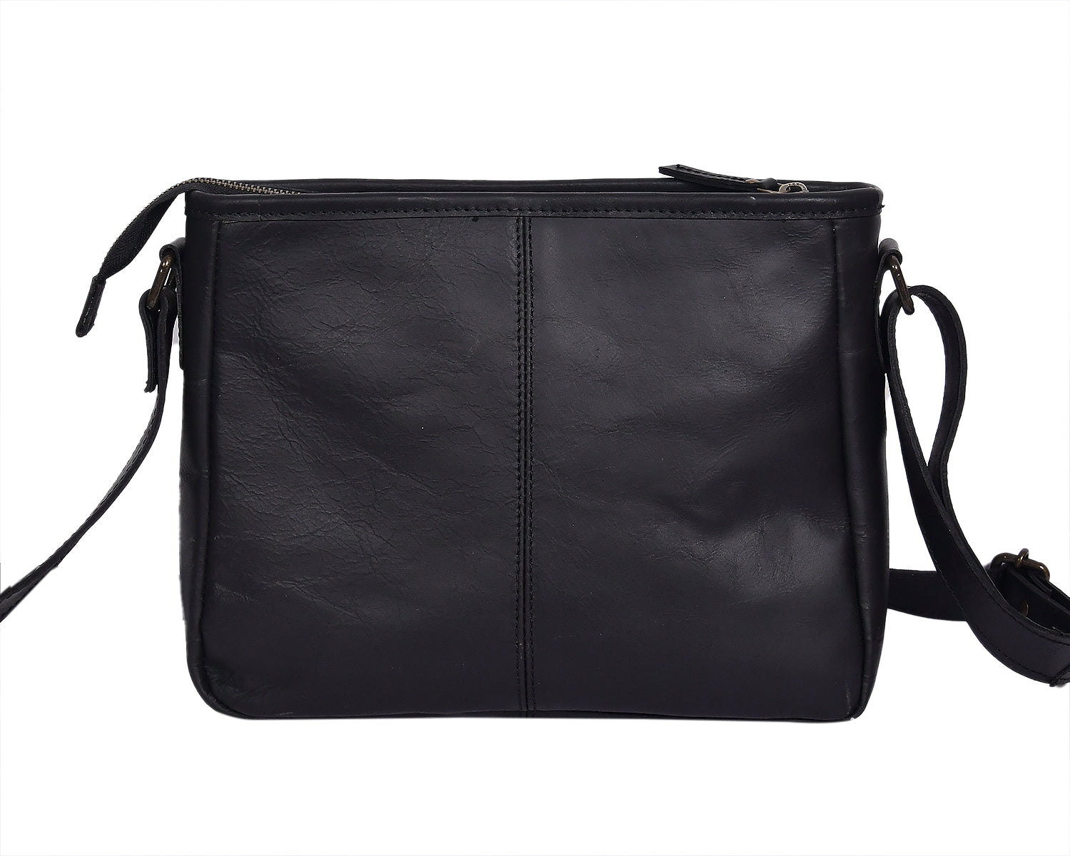 Elegance Redefined: Black Leather Sling Bag - Your Perfect Fashion Companion. - CELTICINDIA