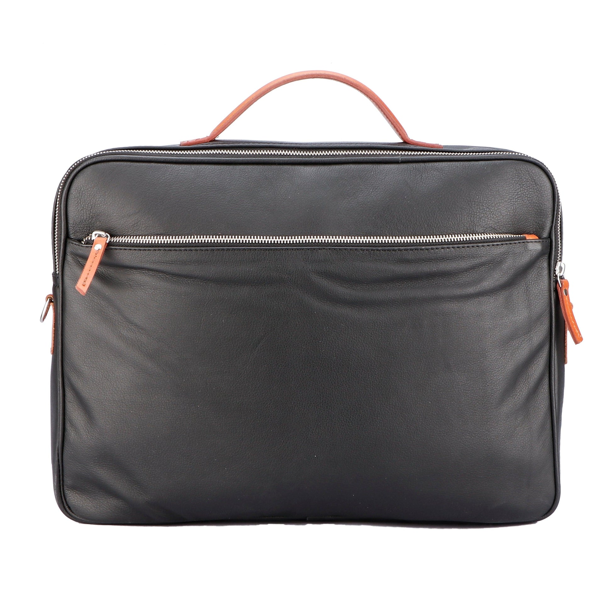 Celtic black color pure leather laptop bag for office use with delightful and elegant look - CELTICINDIA