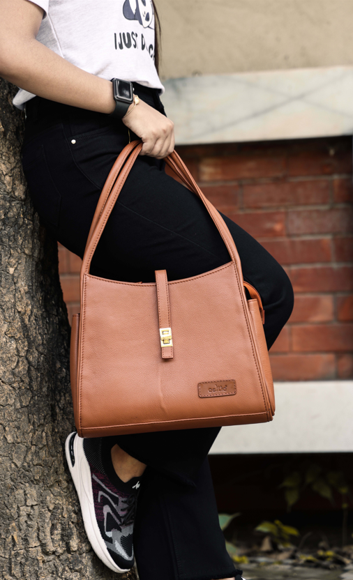 Soft Leather Lightweight Tote Bag: - CELTICINDIA