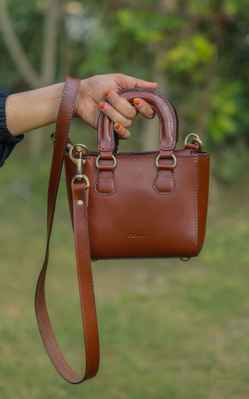 Brown Leather Sling Bag: Elevate Your Urban Style - CELTICINDIA