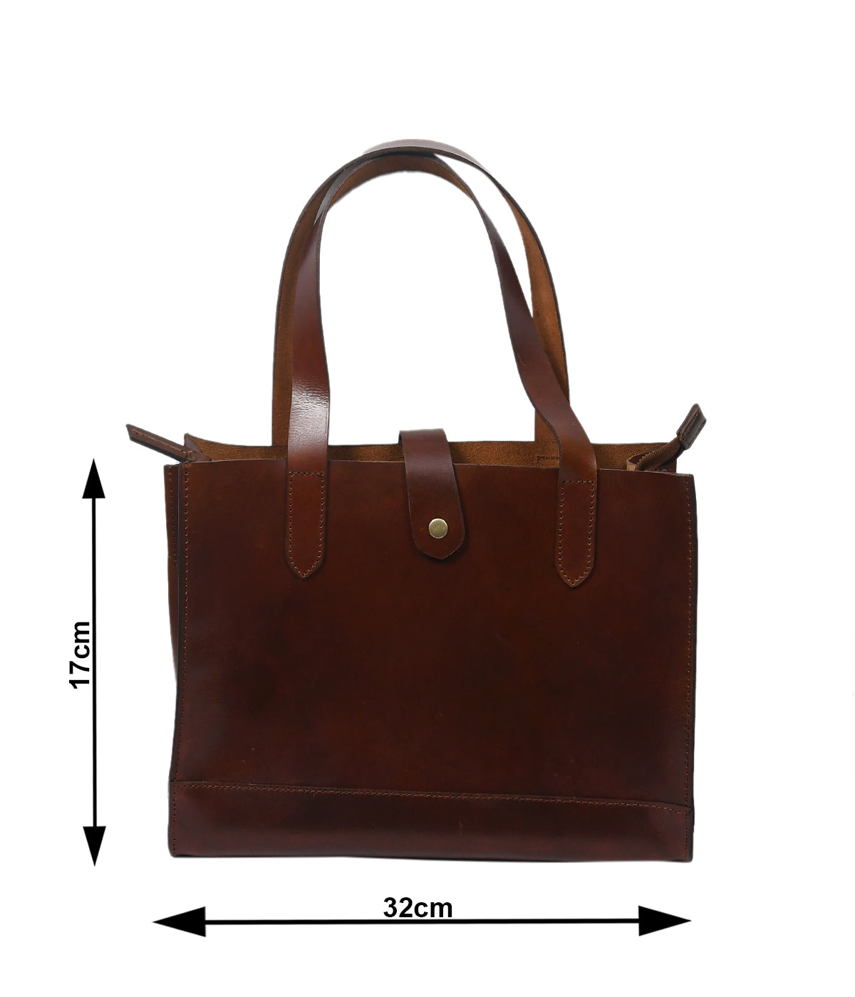 Celtic premium Elegant Brown Leather Tote Bag - CELTICINDIA