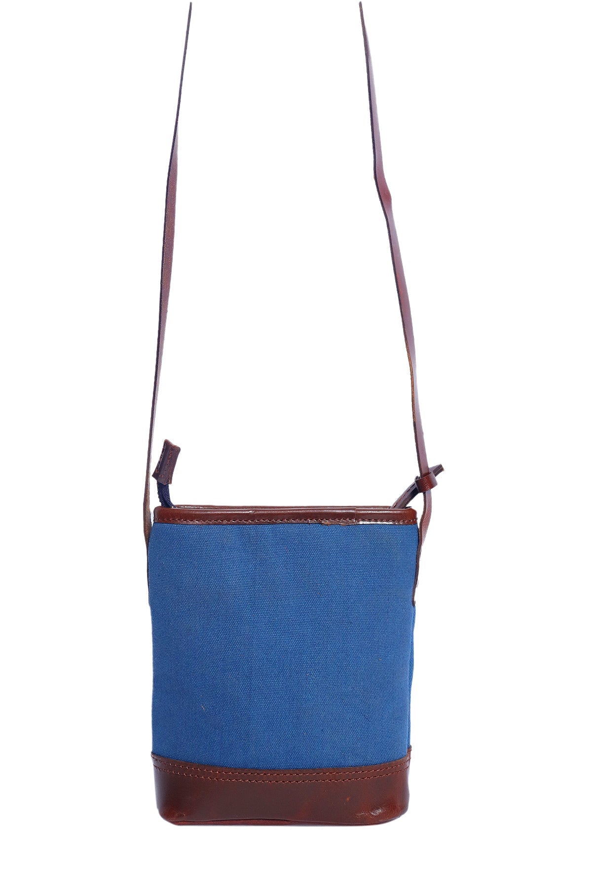 Elevate Your Style with our Canvas and Brown Leather Sling Bag. - CELTICINDIA