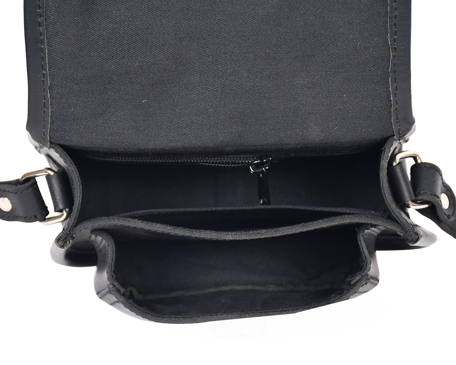 Celtic Black Premium Leather Bag | Trending Sling Bag - CELTICINDIA