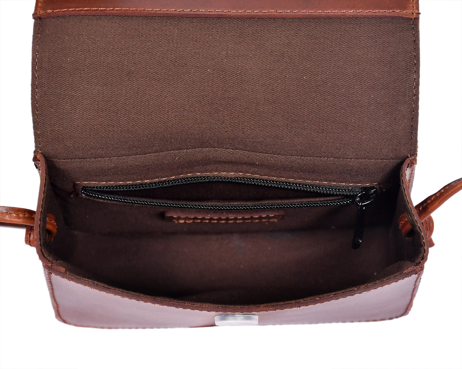 Elevate Your Style with our Brown Leather Sling Bag with Hair-On Detailing. - CELTICINDIA