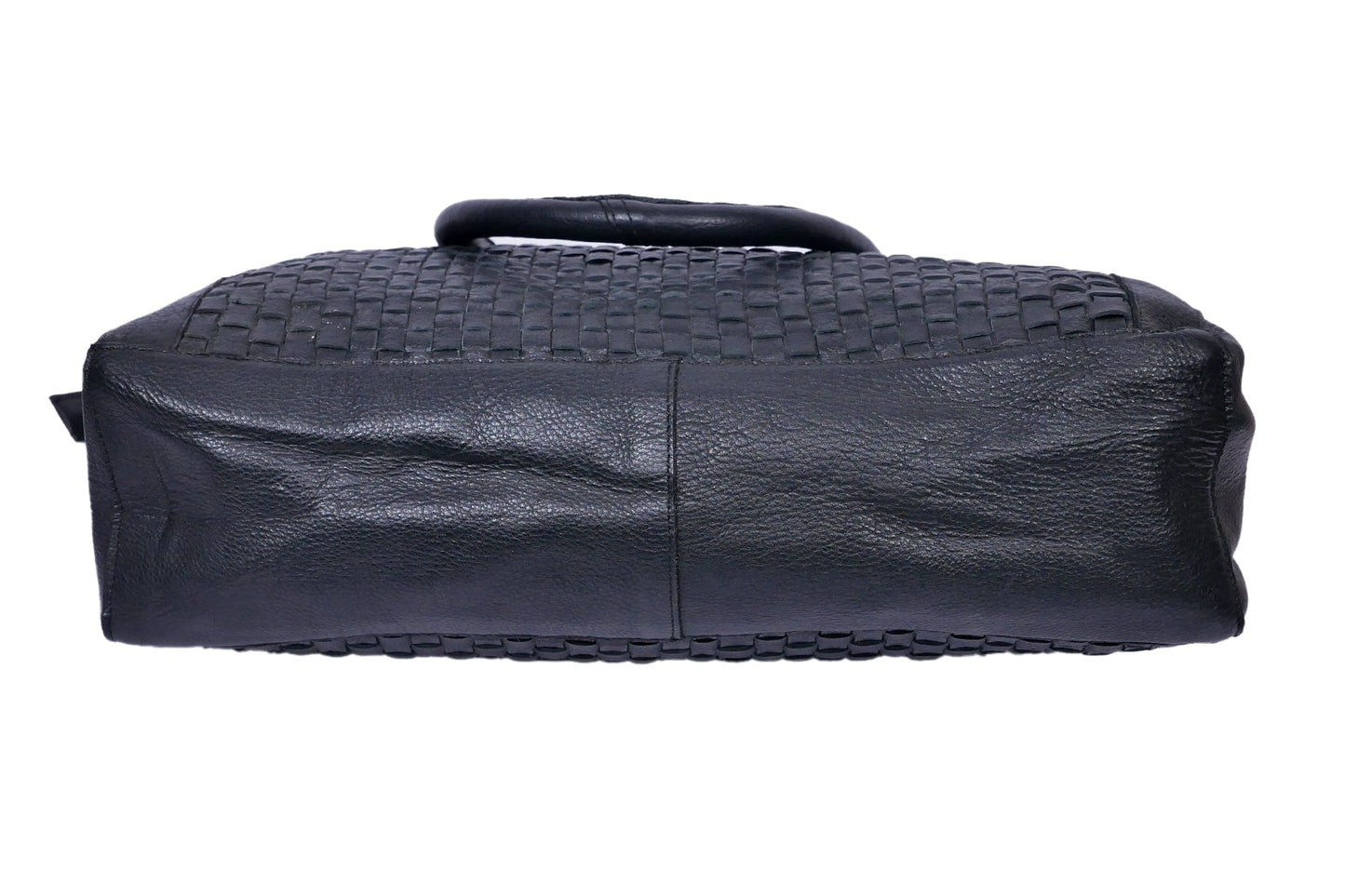 Luxury Noir: Black Leather Shoulder Bag. - CELTICINDIA